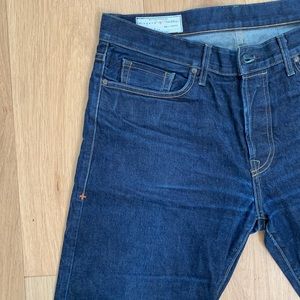 Imogene + Willie BARTON Handmade Dark Wash Jeans. Size 34.  Made in USA.